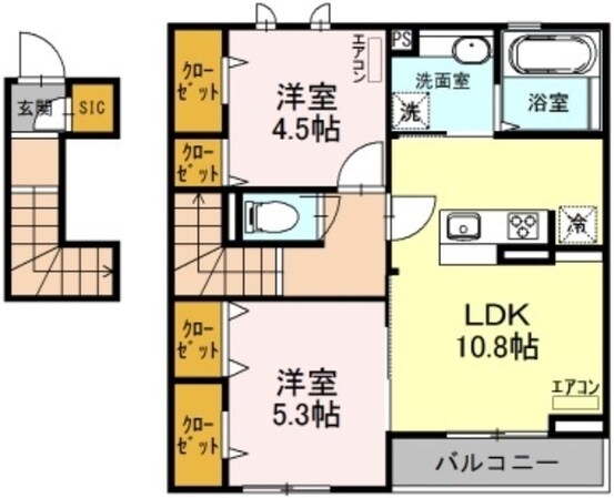 アーバンD笹目の物件間取画像